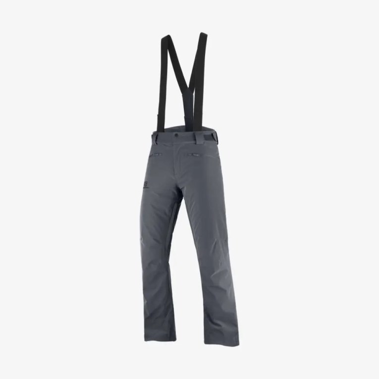 Black Salomon Edge Men's Ski Pants | IE FU4839